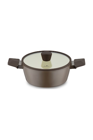 Jumbo Swiss Crystal Brown 7 Parça İndüksiyon Tabanlı Tencere Seti Kahverengi