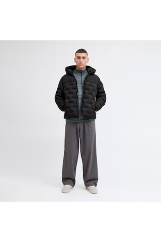 Jack & Jones Point Heat Quilted Erkek Siyah Mont 12285932-b Siyah