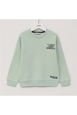 Wanex Kız Çocuk Uzun Kol Kalın Sweat - 32305 Çağla Yeşili