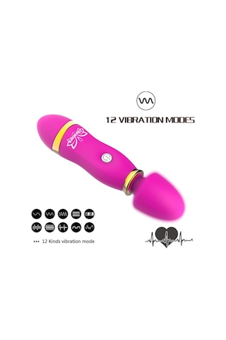 Hızlı Express 12 Titreşimli Vajina Klitoris Stimülatörü G-Spot Vibratör Pembe