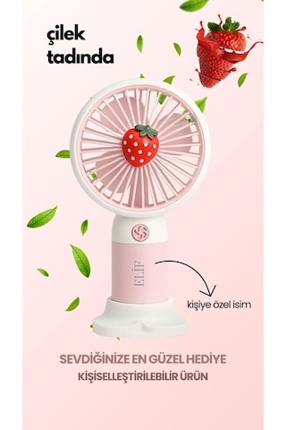 Kişiye Özel İsimli Mini Fan Soğutucu Vantilatör Kişiselleştirilmiş lik Şarjlı Mini Fan