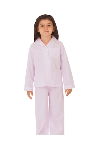The Don Lila Kareli Kız Çocuk Pijama Takımı (9-14 Yaş)