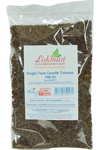 Oem Üzerlik Tohumu Tane Doğal 100 Gr Paket