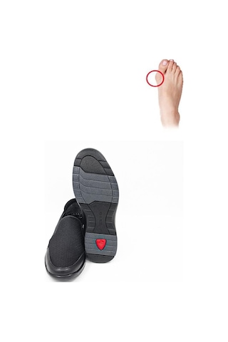 Ceyo 9925-48 Erkek Comfort Ayakkabı - Siyah Siyah