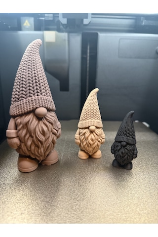 Bezos Üç Parçalı Noel Cücesi Figür Seti Yılbaşı Dekoratif Gnome Ob Standart