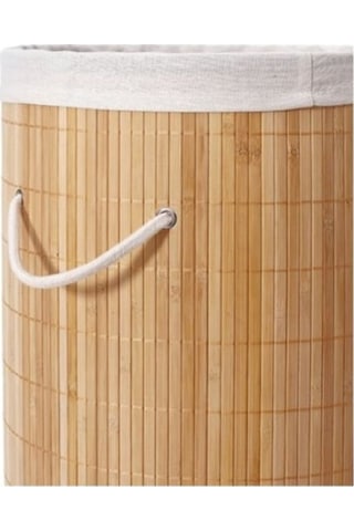 Ev Düzeni İçin Yuvarlak Bambu Kirli Sepeti Diğer