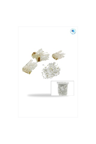 Standart Rj45 Ethernet Jak Network Aksesuarı Pvc Kaplı Metal Kont