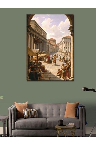 Kanvas Tablo Eski Şehir Manzarası 50cmx70cm