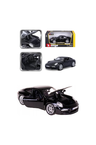 1:24 Porsche 911 Carrera S Model Araba - Siyah