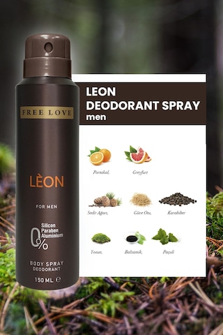 Free Love Leon Erkek Parfüm EDP 100 ML + Deodorant 150 ML