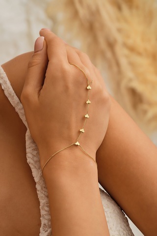 Sefa Gold 14 Ayar Altın Beş Kalp Şahmeransfgshmr01 Sarı Altın