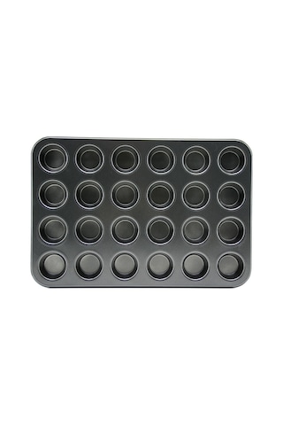 Northcity 24 Gözlü Metal Muffin Kek Kalıbı Siyah Bej - Siyah