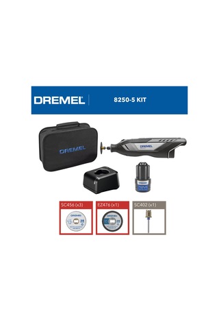 Dremel 8250-5 Yeni 1x12v Akülü Kömürsüz Çok Amaç El Motoru F0138250ja