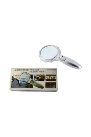 Tedar 4x 6 Led Işık Aydınlatma 75mm Optik Lens El Büyüteç Najmaddin