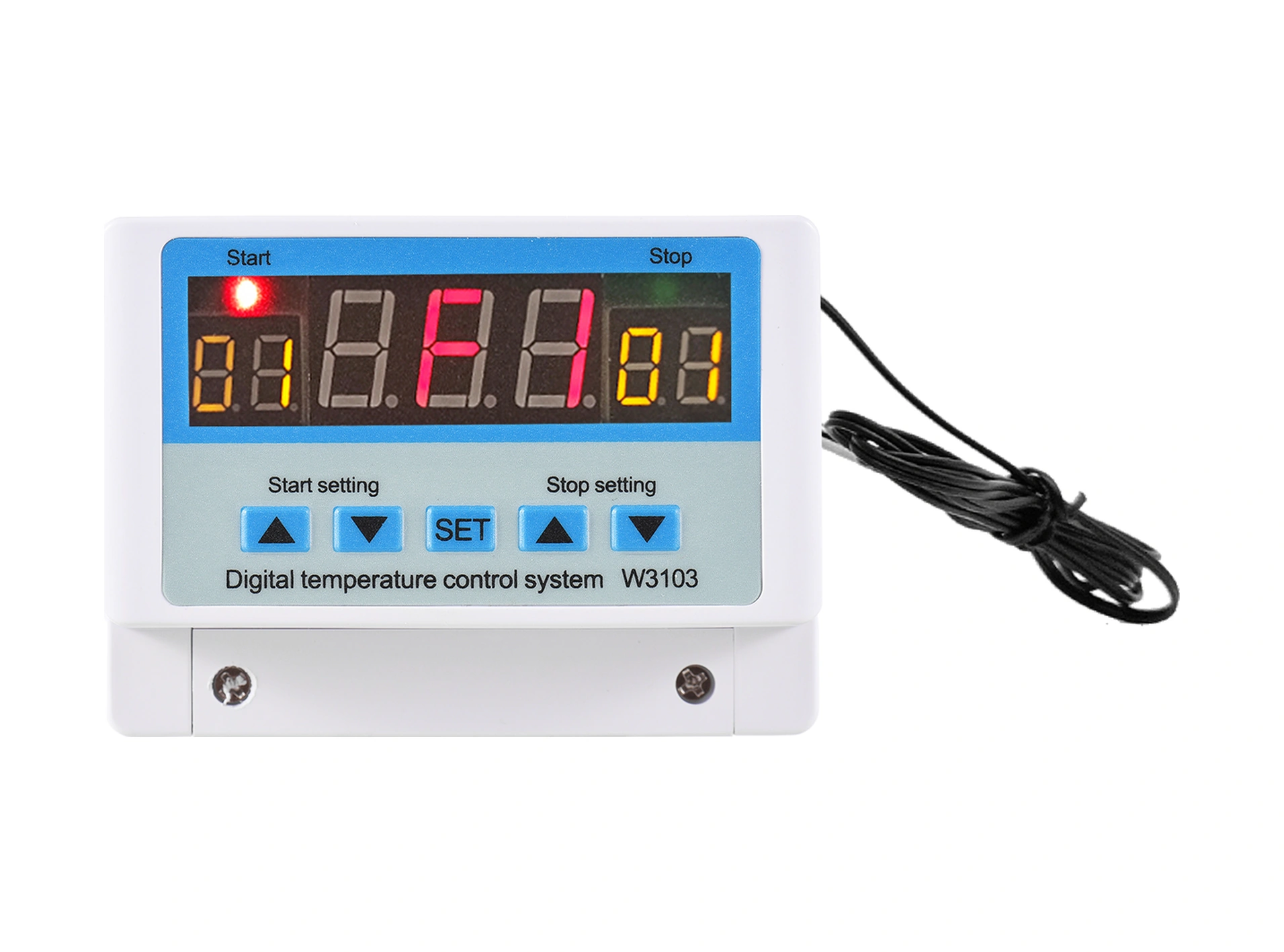 Mufunye Akıllı Sıcaklık Kontrol Cihazı W3103 - 30a/dc24v, Dijital Gösterim, Ayarlanabilir -50 110 C, Tam Otomatik Isı Regülatörü