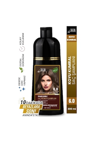 Jaja Vitamin İçerikli Saç Pigment Şampuanı Unisex 300 Ml 6.0 Koyu Kumral Tüm Saçlar