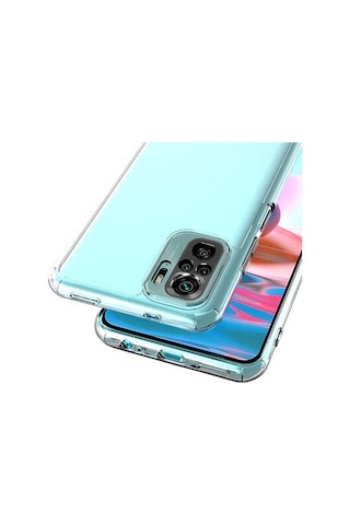 Xiaomi Poco M5s İle Uyumlu Kılıf Şeffaf Kamera Korumalı Esnek Silikon Telefon Kılıfı Kapak