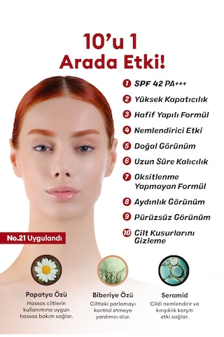 Missha Yoğun Kapatıcılık Sunan BB Krem M Perfect Cover BB Cream Ex No: 21 20 ML