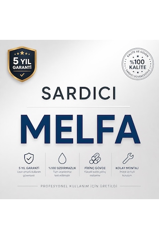 Defne Lavabo Bataryası Pirinç Gövde Çift Su Girişli Musluk Krom