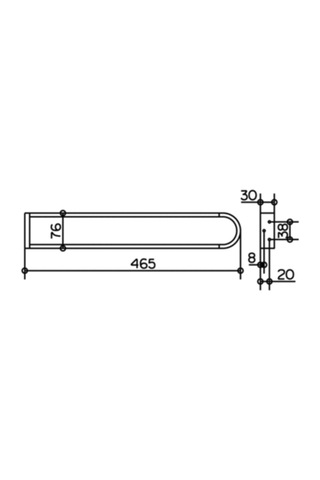 Keuco Edıtıon 300 Havluluk 46.5Cm Krom