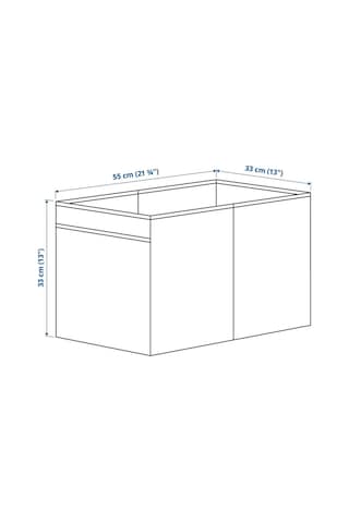 Kaliteli Çok Amaçlı Düzenleme Kutusu 55x33x33 Cm İkea Saklama Kutusu Polyester Bej Düzenleyici Bej