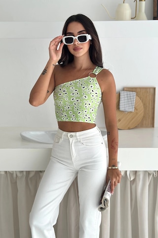 Asprin Fashion Tek Omuz Atlet Yeşil Yeşil