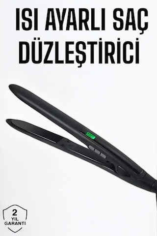 Led Ekranlı Saç Düzleştirici - Isı Ayarlı Ve Seramik Kaplama
