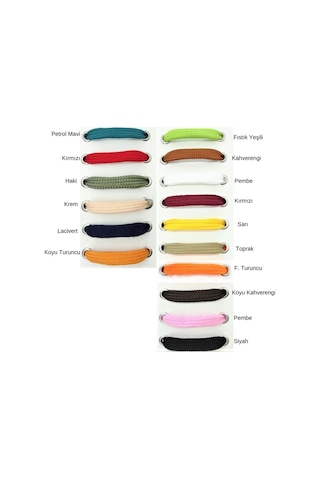 Foottab Renkli Yassı Spor Ayakkabı Bağcığı 120 Cm