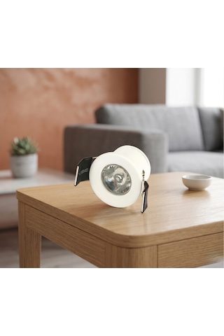 1 Adet Cata Ct 5270 Yıldız 1.5w Sıva Altı Led Spot Beyaz Kasa Beyaz Işık 6400k Rekli
