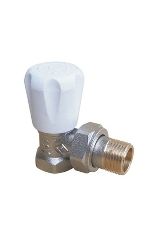 Köşe Radyatör Vanası 1/2 Marka Konsan Yada Kalde Beyaz