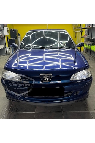 Peugeot 306 1993-2002 Uyumlu Üniversal Laguna Lip Esnek Ön Lip 2 Parça Tampon Altı Dil Karlık Ön Ek 00 Şüscaroto Aksesuar