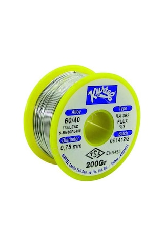 Profesyonel Kullanım için Kurtel 200Gr 0.75Mm Pastalı Lehim Teli N11.244 Profesyonel Kullanım için Kurtel 200Gr 0.75Mm Pastalı Lehim Teli N11.244