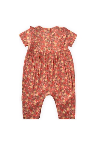 Cigit Çiçek Desenli Viskon Tulum 0-3 Yaş Yavruağzı Yavruağzı