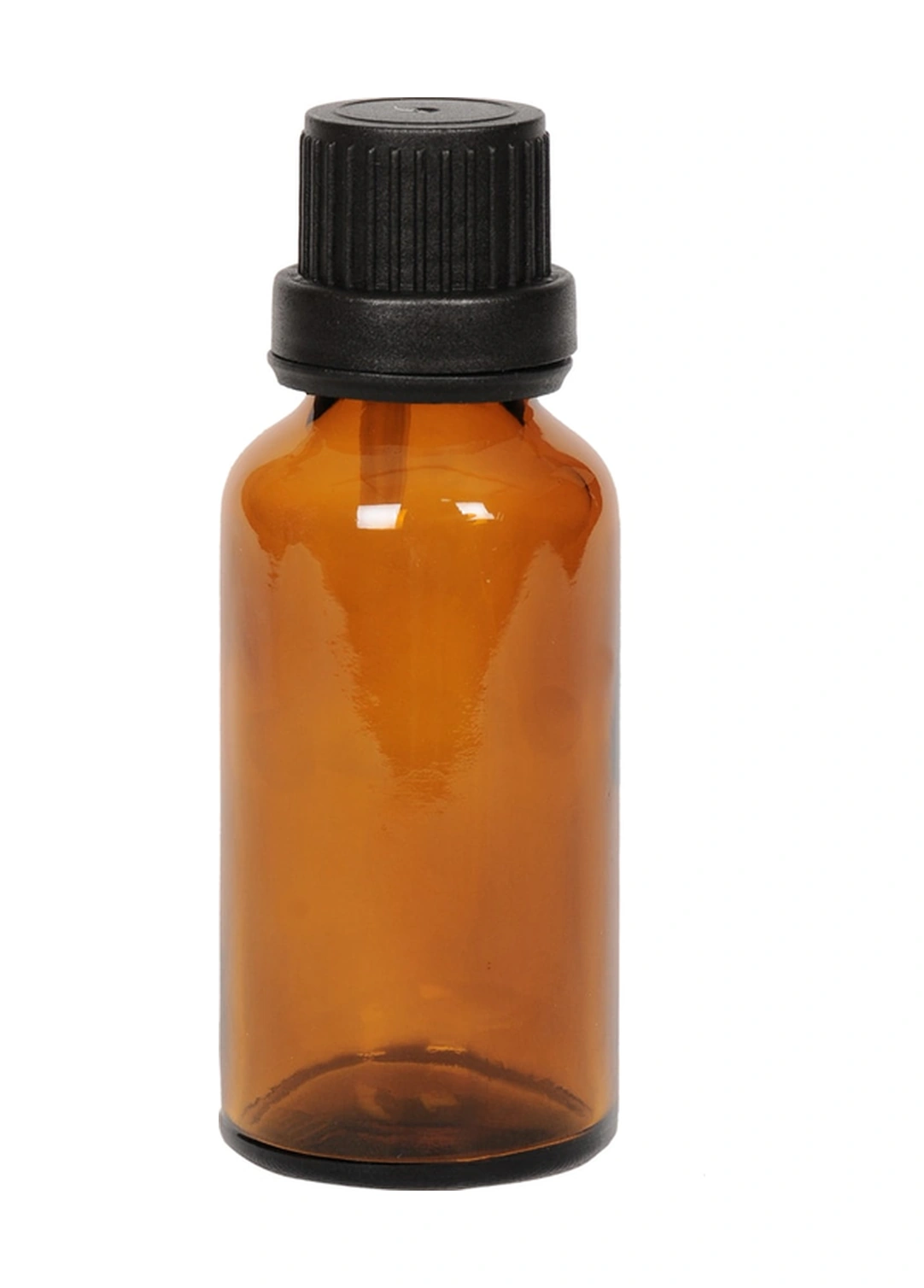 20ml Kahverengi Cam İçten Damlalıklı Şişe Siyah Kapak, 50 Adet, Damlalıklı Şişe, Damlatmalı Şişe