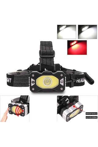4 Modlu Sensörlü Şarjlı Güçlü Kafa Lambası Wt-248 Renkli