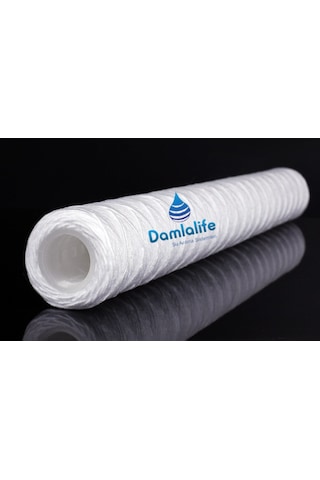 Damlalife 20" İnç İplik 1 Micron Sediment Sargı İp Tortu Filtre