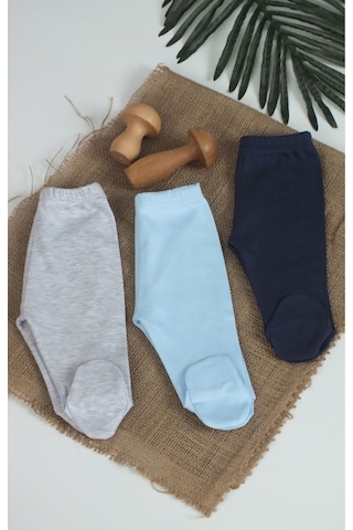 %100 Pamuk 03 Ay Bebek Hediyelik 3 Lü Bebek Pijaması