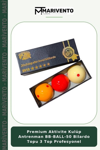 Premium Aktivite Kulüp Antrenman Bb-ball-50 Bilardo Topu 3 Top Profesyonel