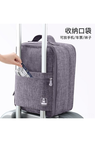 Yifomall Siyah Seyahat Giyim Çantası: Su Geçirmez Kalın Malzeme, El Tutan Veya Duvar Takılan, İç Çamaşırı Ayakkabı Çorap Saklama Kutusu