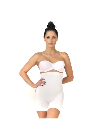 Emay Basen Açık Boxer Kadın Korse 2033 Beyaz