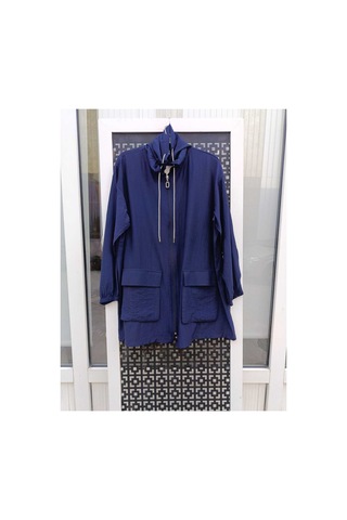Çınar Boutique Yazlık Tesettür Hırka Lacivert Lacivert