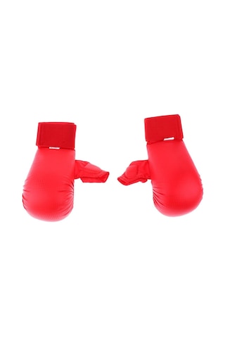 Suntek Pu Deri Karate Müsabaka Eldiveni Eldiven Mma L-kırmızı Kırmızı