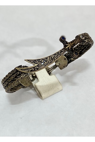 Kelepçeli Kı Lıç Gümüş Erkek Bileklik F16002099