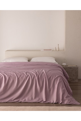 Ciel Çift Kişilik %100 Pamuk Saten Nevresim - Açık Mürdüm 8684427182680 Çok Renkli