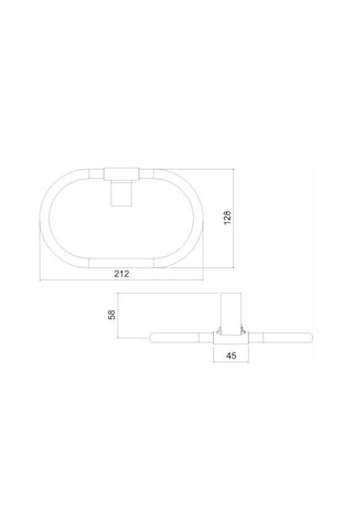Tema Banyo Premium Yuvarlak Havluluk 71008 Krom