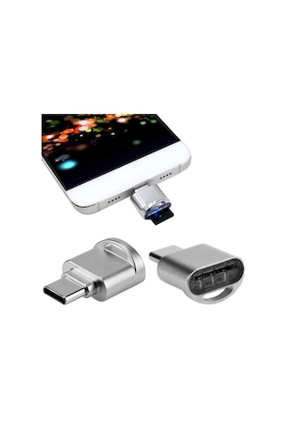 4477 Usb Type C 3.1 To Micro Sd Otg Hafıza Kartı Çevirici Dönüştürücü Adaptör