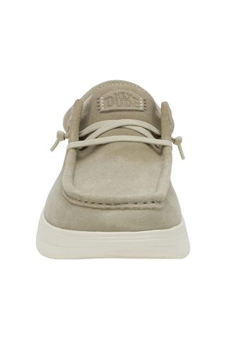 HEY DUDE Wally Comf Süet Erkek Sneaker-11134 Taş