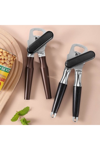 Sones Paslanmaz Çelik Konserve Açacağı Çok Amaçlı Mutfak Şişe Açacağı, Stil: Ahşap Saplı Diğer