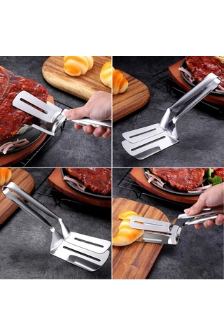 Didadodo Paslanmaz Çelik 304 Mangal Maşası - Küçük Ve Hafif Izgara Ve Barbekü İçin Pratik Mutfak Aleti