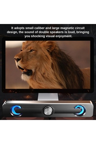 Novahub Sada V-111 Usb Mini Hoparlör, Beyaz Tasarım, Kolay Ses Kontrol, Masaüstü/ev Kullanımı